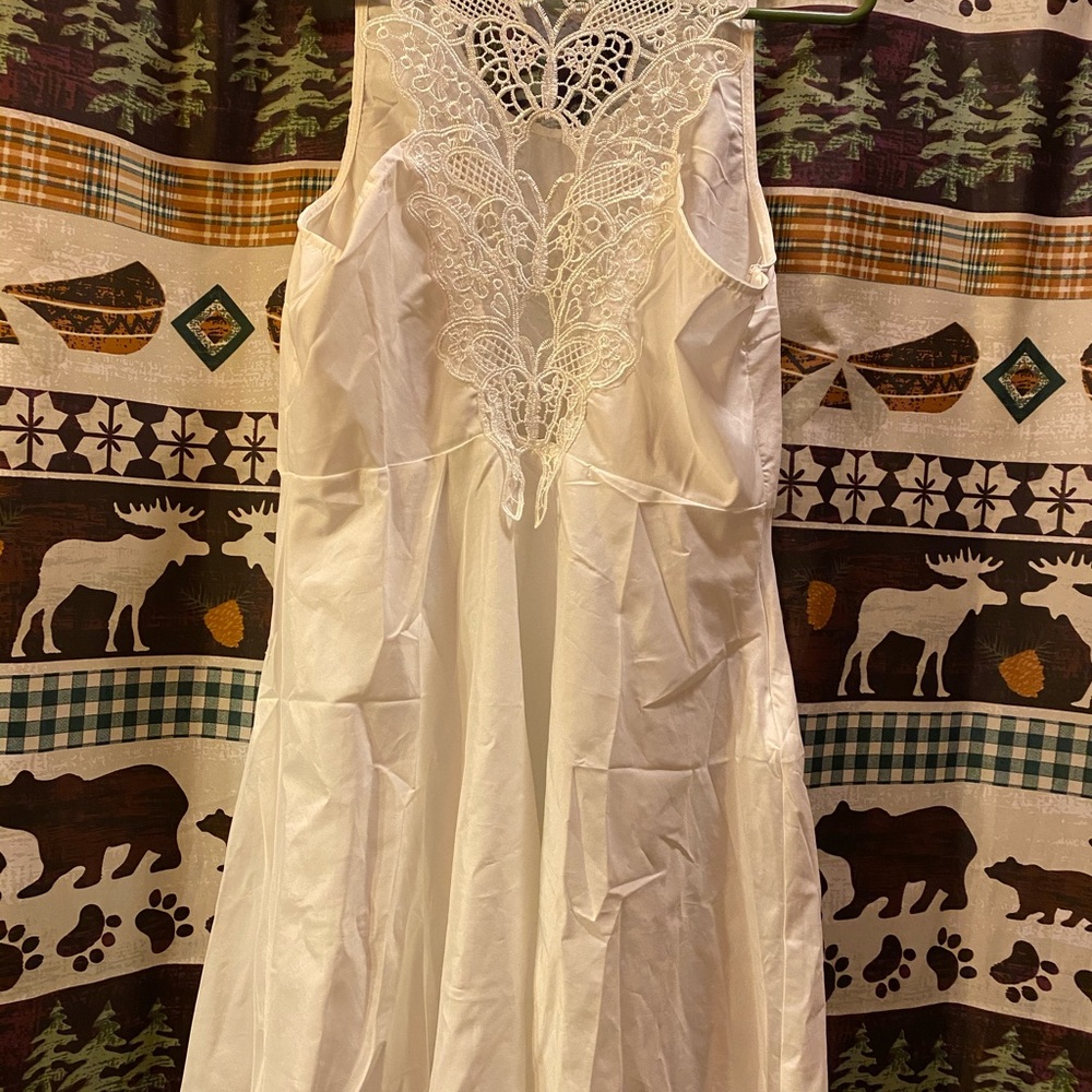 Cute, very light weight, white summer dress.